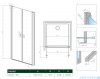 Radaway Nes DWD I drzwi wnękowe 80cm szkło przejrzyste 10027080-01-01